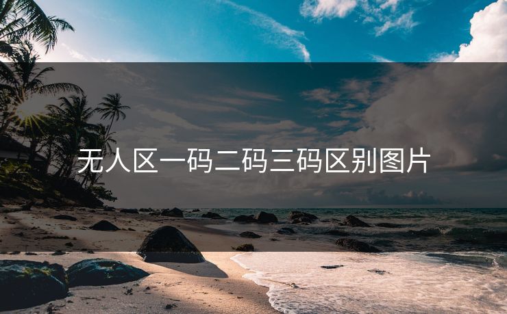 无人区一码二码三码区别图片