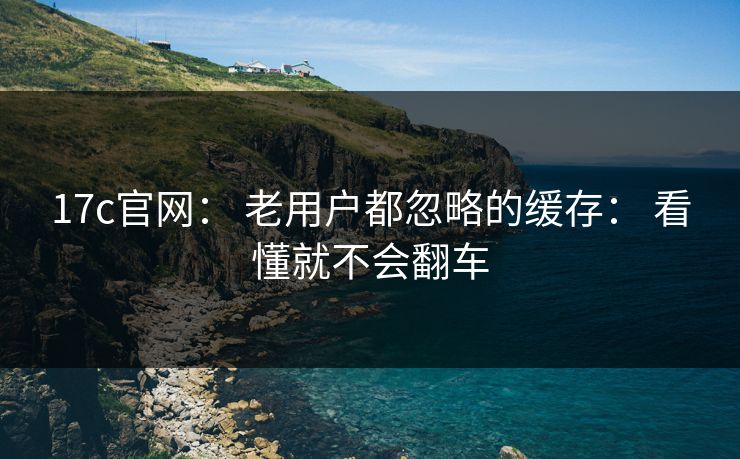 17c官网： 老用户都忽略的缓存： 看懂就不会翻车